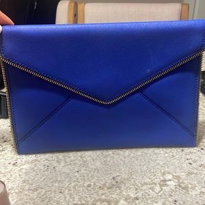 REBECCA MINKOFF Blue Clutch Purse